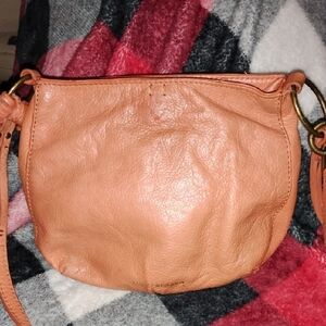 Lucky Brand Peach Leather Shoulder Bag